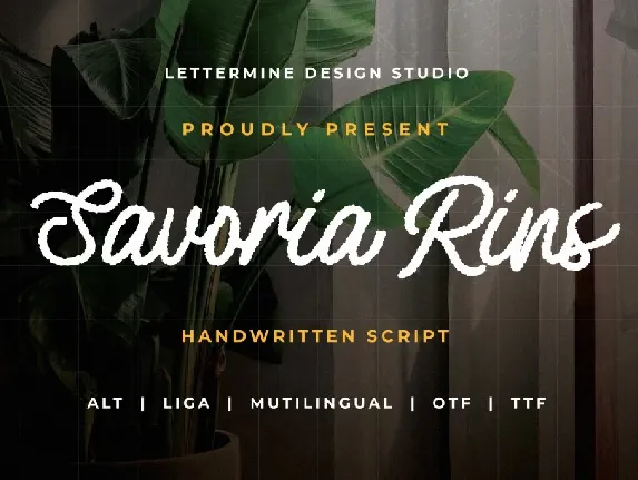 Savoria Rins Demo font