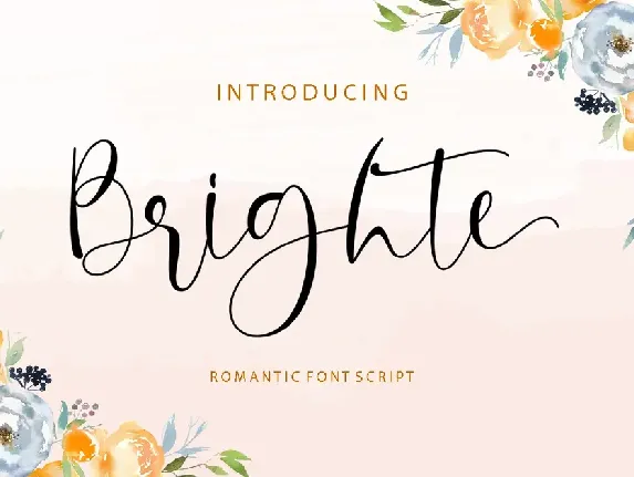 Brighte Script font