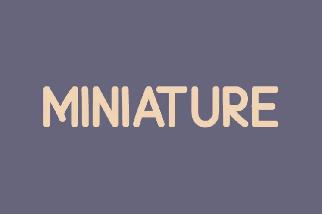 Miniature font