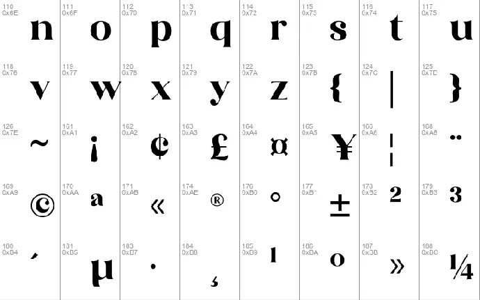 The Brande and Lotaline font