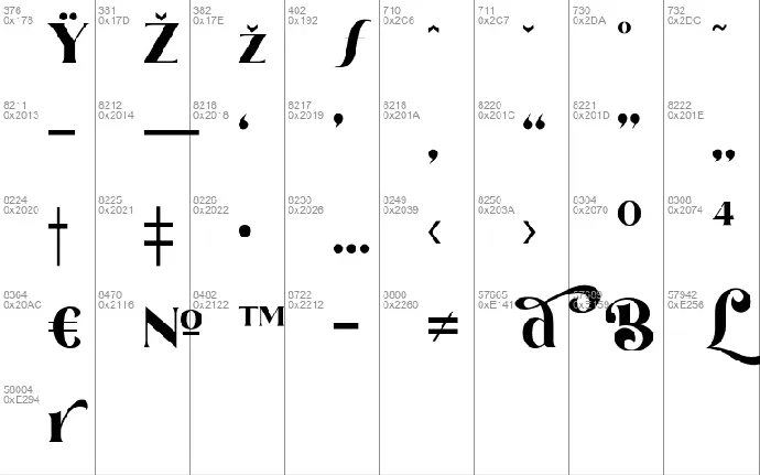 The Brande and Lotaline font