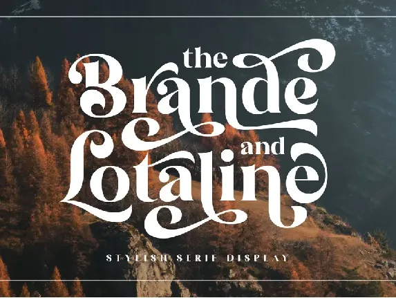 The Brande and Lotaline font