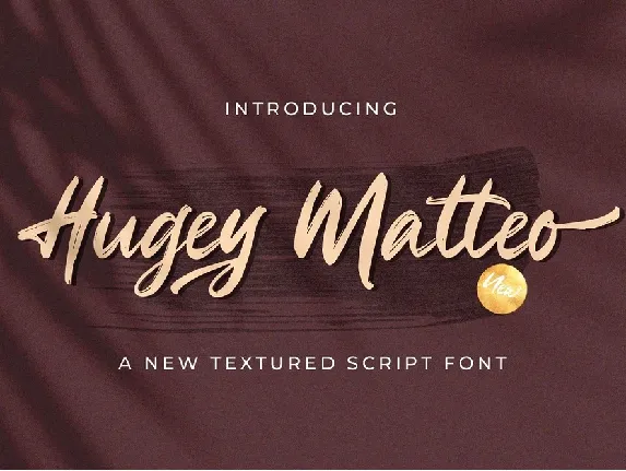 Hugey Matteo font