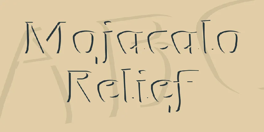 Mojacalo Relief font