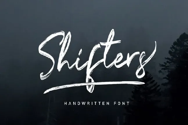 Shifters font