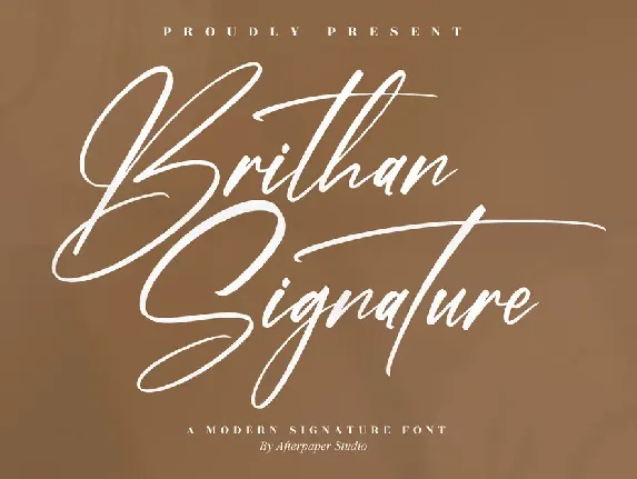 Brithan Signature font