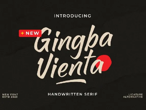 Gingba Vienta Demo font