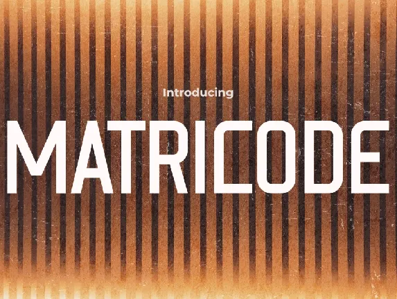 MATRICODE font