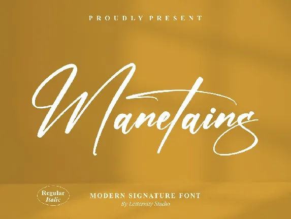 Manetains font