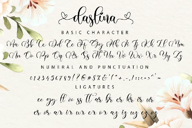 Daslina font