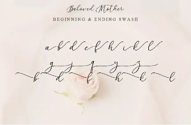 Beloved Mother font