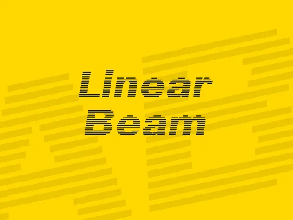 Linear Beam font