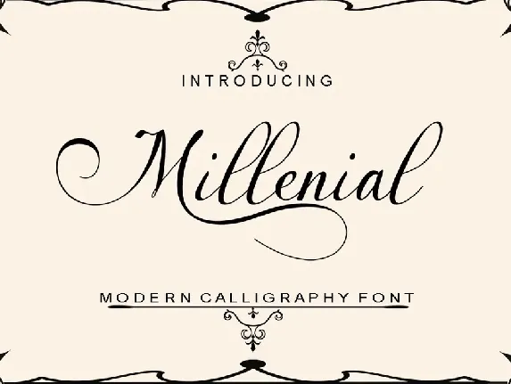 Millenial Script font