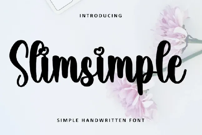 Slimsimple font