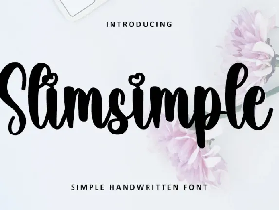 Slimsimple font