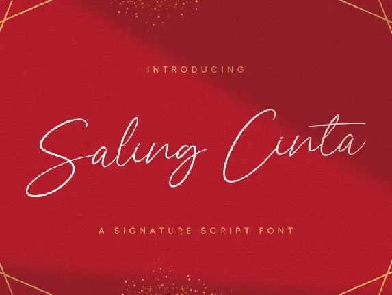 Saling Cinta Handwritten font