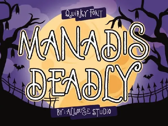 Manadis Deadly Display font