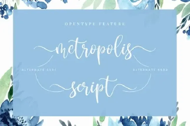 Metropolis Script font