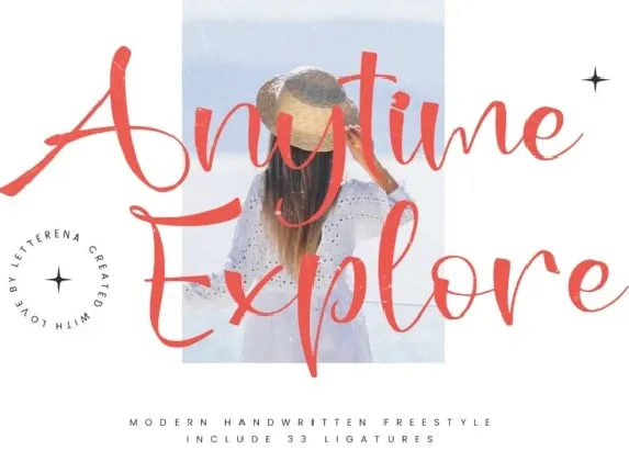 Anytime Explore font