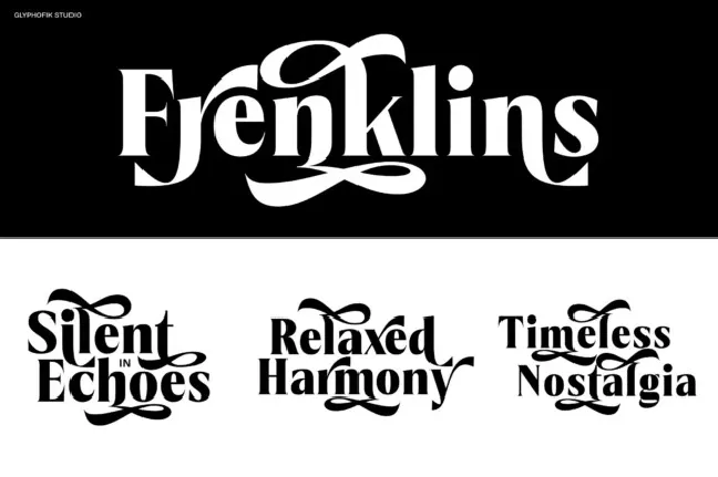 Frenklins Typeface font