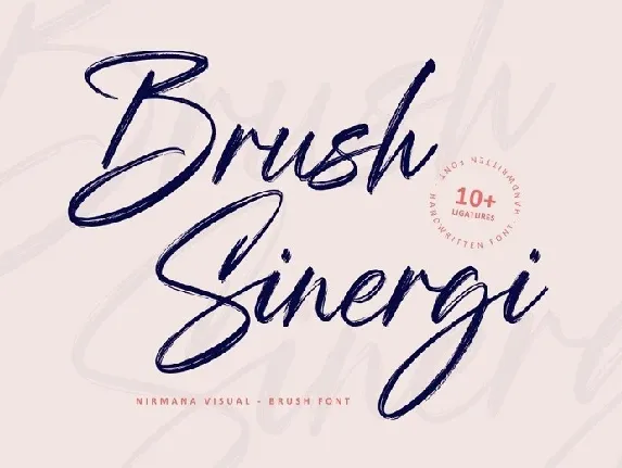 Brush Sinergi font