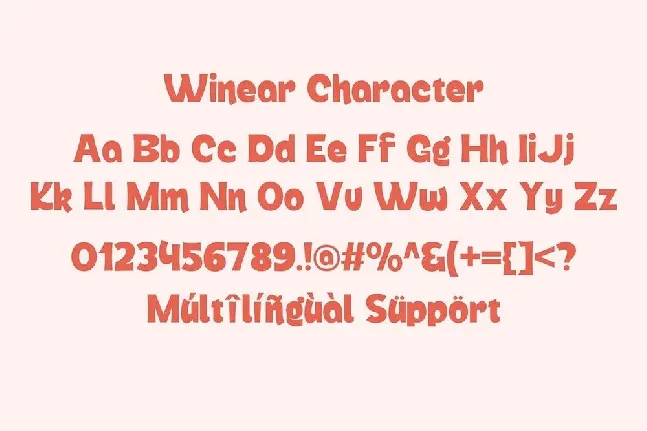 Winear Display font