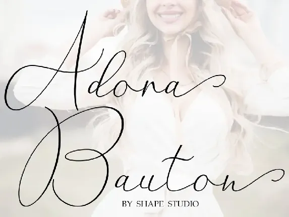 Adora Bauton font