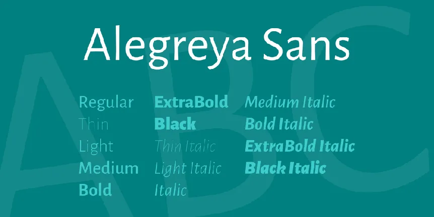 Alegreya Sans font