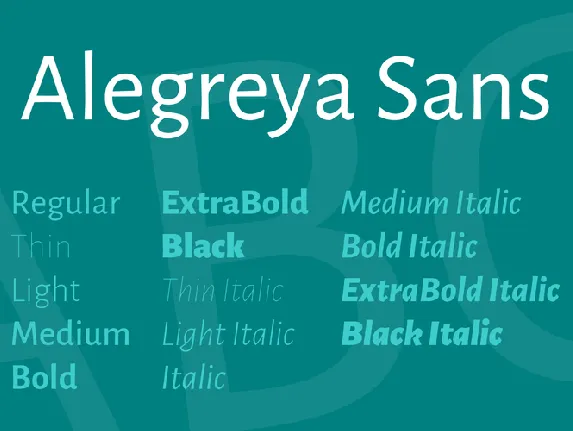 Alegreya Sans font