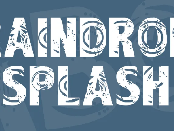 Raindrop Splash font