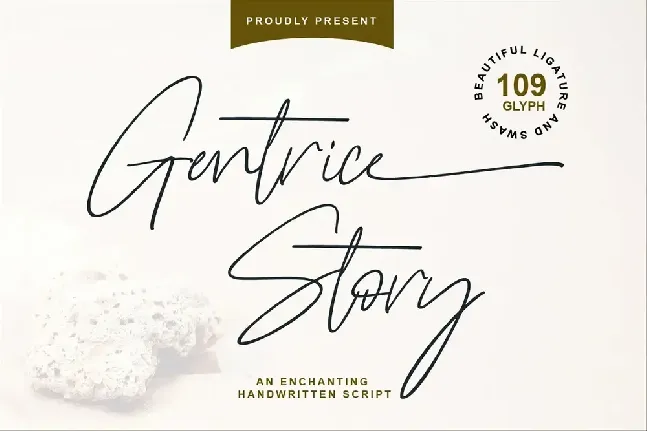 Gentrice Story font