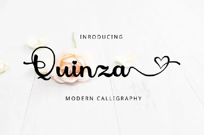 Quinza Script font