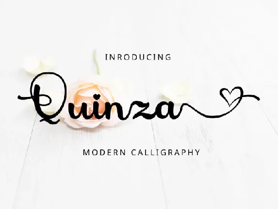 Quinza Script font