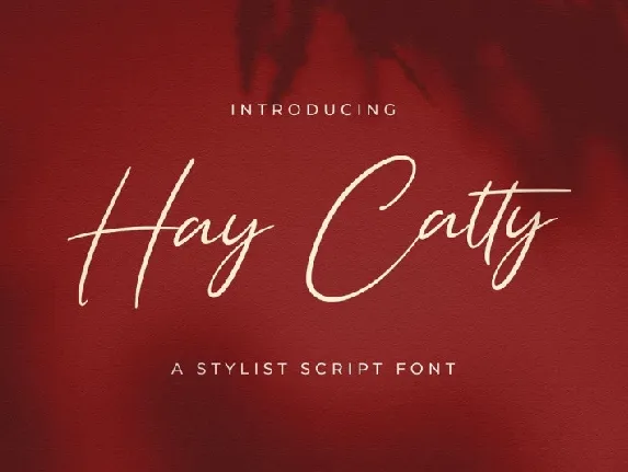 Hay Catty Script font