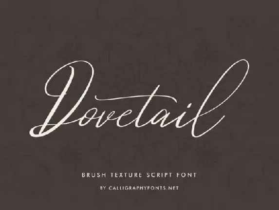 Dovetail Luxurious Calligraphy Script font