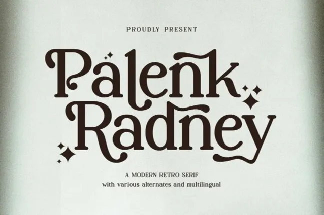 Palenk Radney font