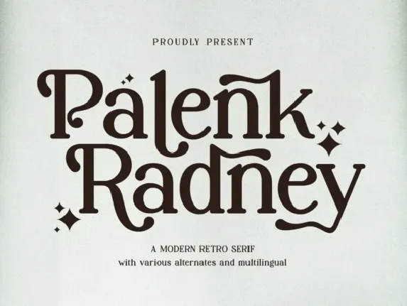 Palenk Radney font