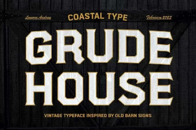 Grude House font