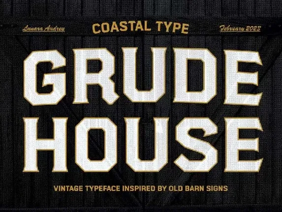 Grude House font