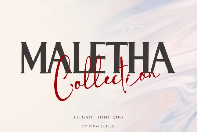 Maletha Collection font