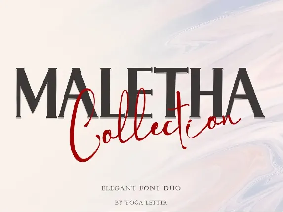 Maletha Collection font