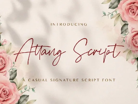 Attang Script font