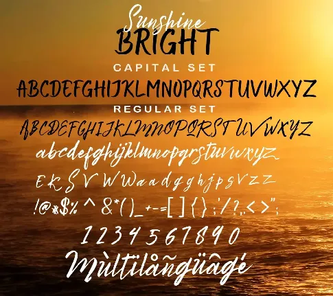 Bright Sunshine Demo font