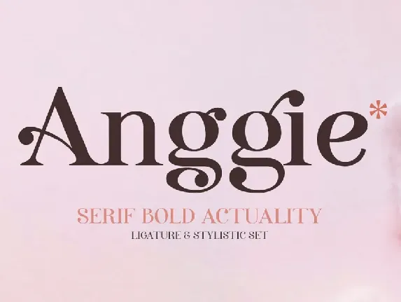 Anggie Display font