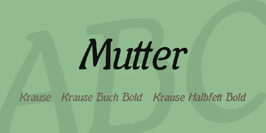 Mutter font