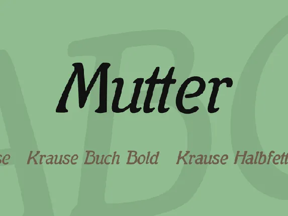 Mutter font