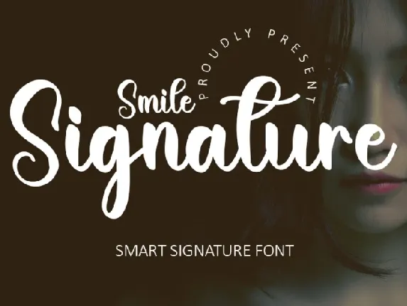 Smile Signature font