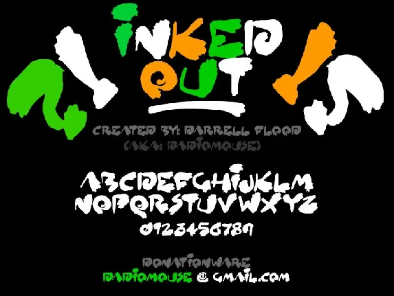 Inked Out Brush font