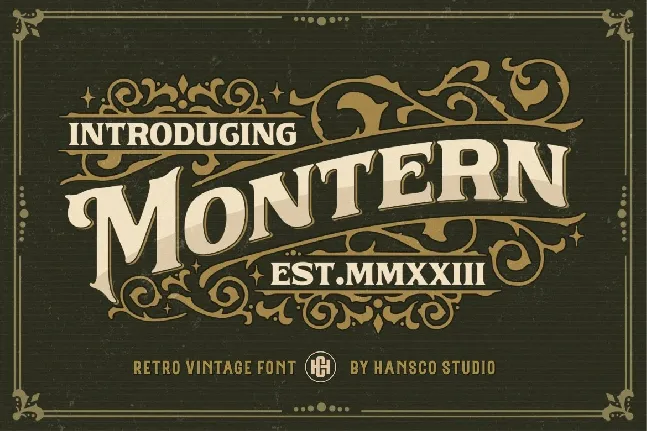 Montern font