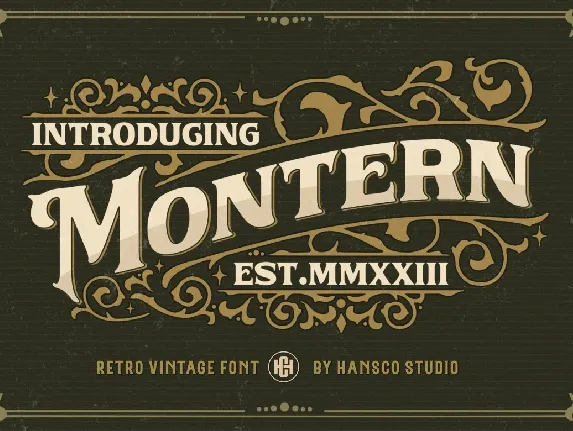 Montern font